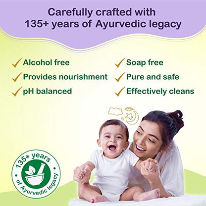 Dabur Baby Wipes: - 80 Wipes X Pack of 3