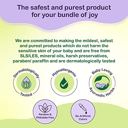 Dabur Baby Gentle Nourishing Shampoo with Ayurvedic herbs| 100% soap free | Dermatologically tested - 200 ml