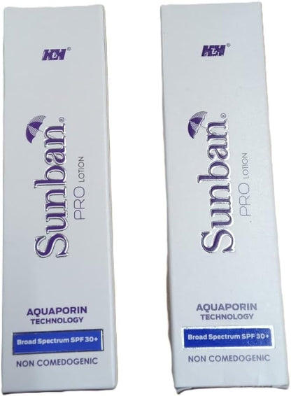 H & H Sunban pro spf 30 lotion 60ml pack of 2