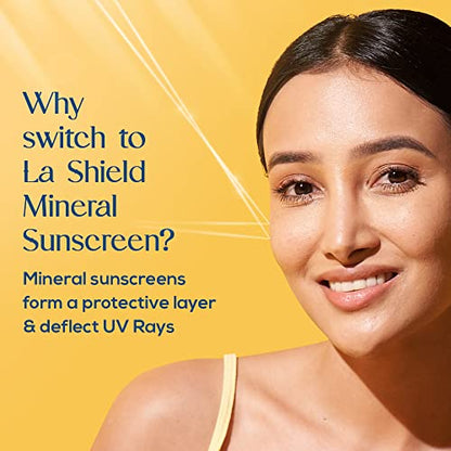 La Shield Pollution Protect Mineral Sunscreen Gel Spf 50,  50 gram