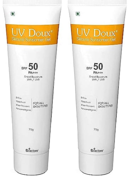 UvDoux Face & Body Sunscreen gel with SPF 50 PA+++ in Matte Finish and Oil Free Formula| Water Resistant Sunscreen| Protection against UVA/UVB Rays (100 GM)