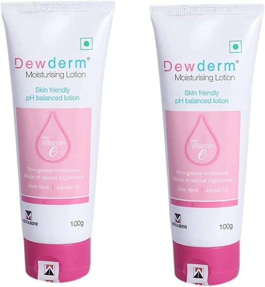Dewderm Moisturising Lotion 100ml Pack of 2
