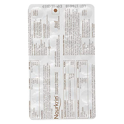 Nourkrin Woman Hair Growth 60 Tablets 1 Month Pack of 2