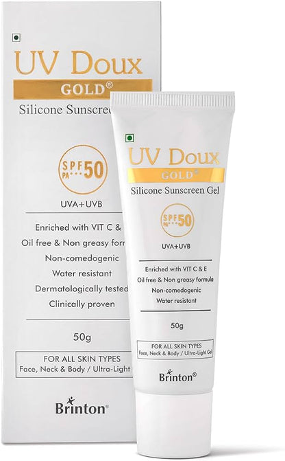 UV Doux gold silicone sunscreen gel 50g