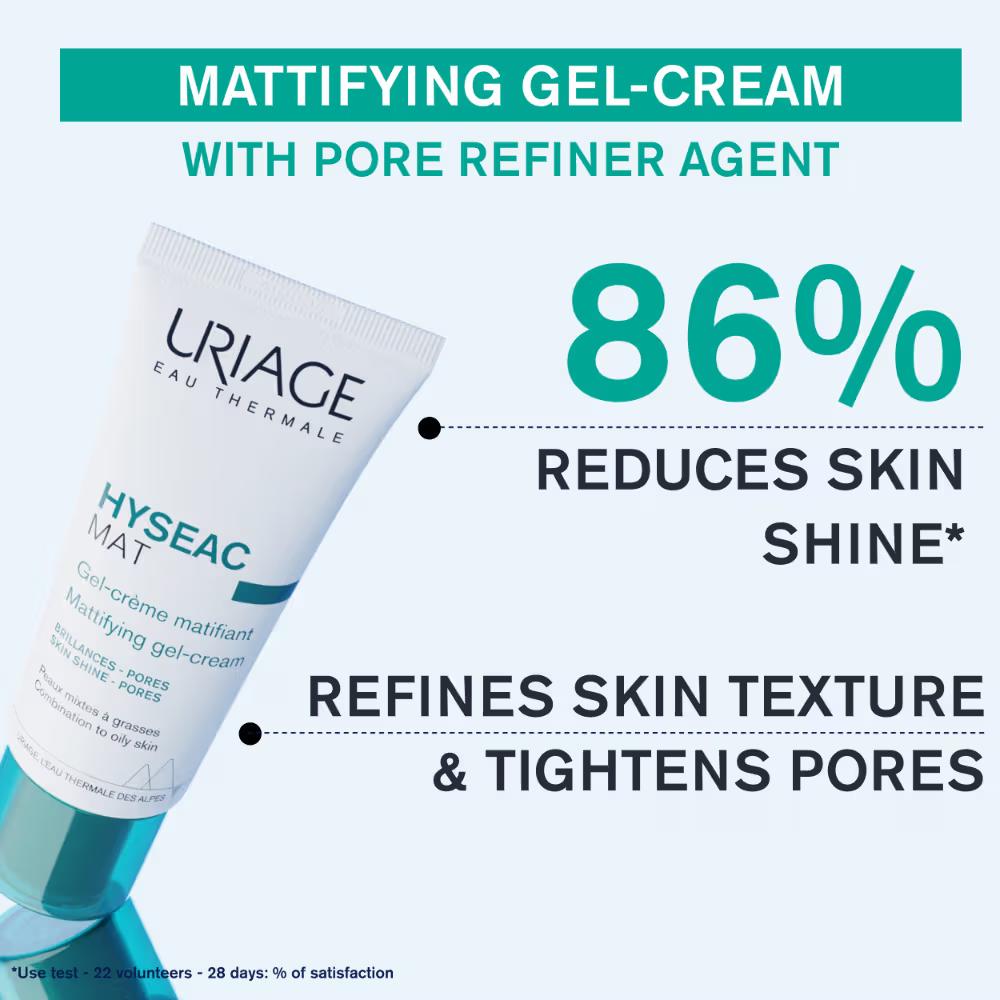 Uriage Hyseac Matifying Emulsion Face Cream Combination to Oily Skin Controls Shine &amp; Tightens Pores 40ML