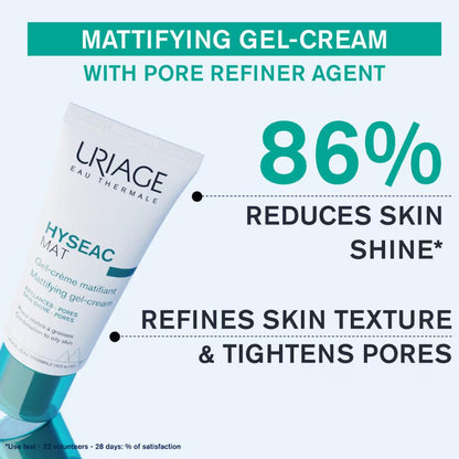 Uriage Hyseac Matifying Emulsion Face Cream Combination to Oily Skin Controls Shine &amp; Tightens Pores 40ML