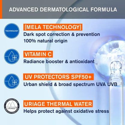URIAGE DEPIDERM SPF 50+ ANTI DARK SPOT DAYTIME CARE 30ml