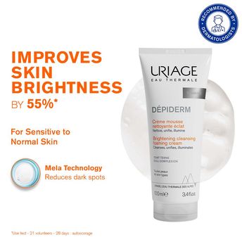 Uriage Depiderm Brightening Cleansing Foaming Cream With Vitamin C 100ml