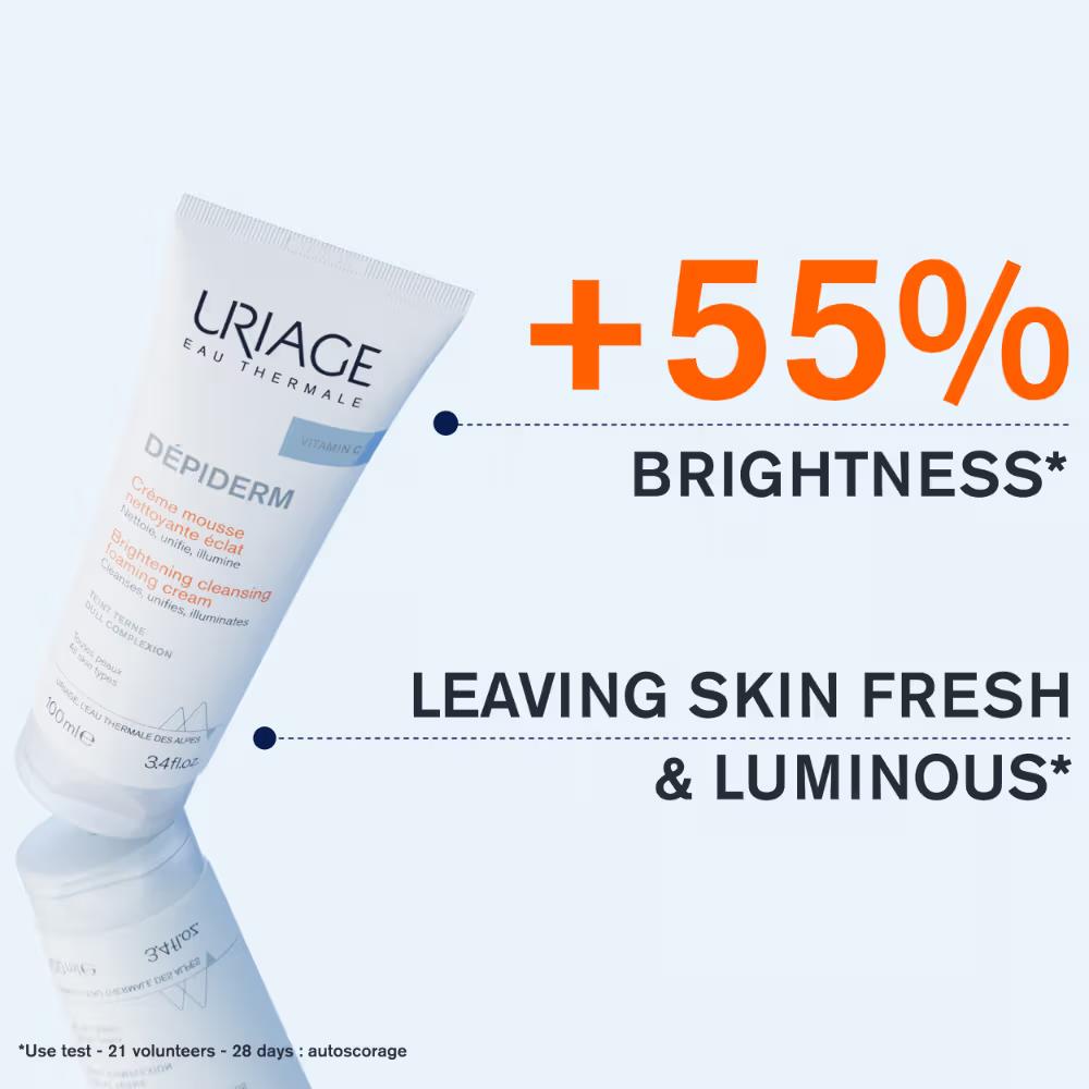 Uriage Depiderm Brightening Cleansing Foaming Cream With Vitamin C 100ml