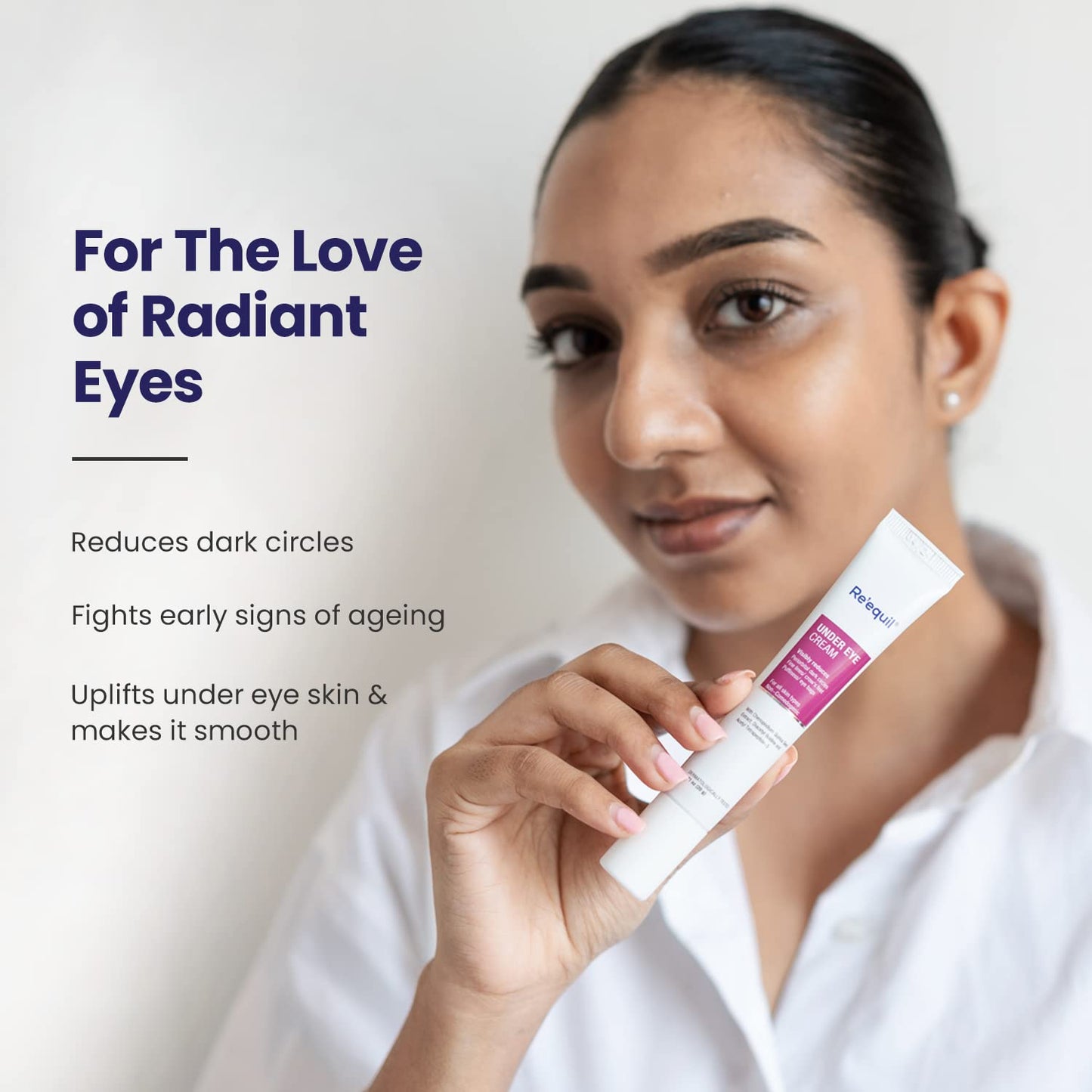 RE' EQUIL Under Eye Cream for Dark Circles, Wrinkles, Puffy Eyes, and for all skin types - 20g
