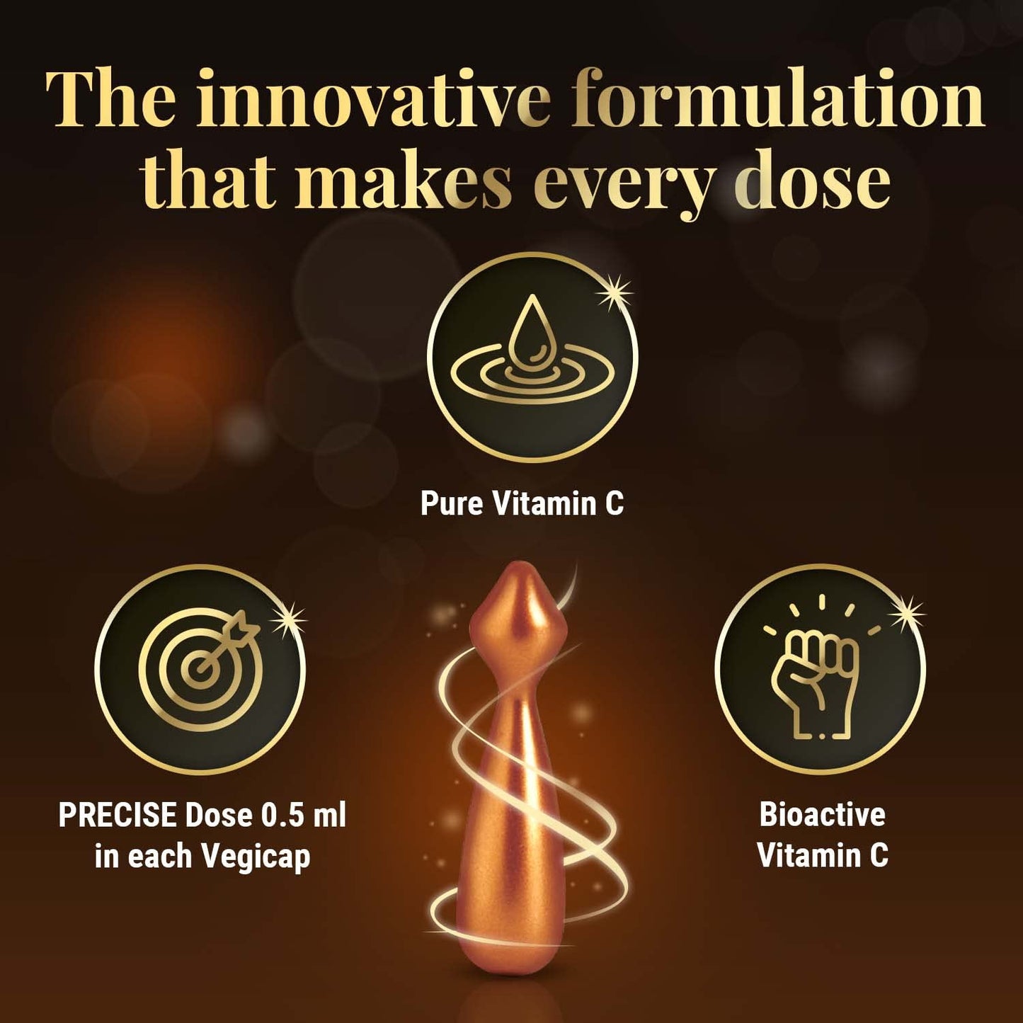 Revibra C10 Pure Vitamin C Cream, 28 Vegicaps Of 0.5Ml Each