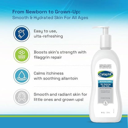 Cetaphil Restoraderm skin restoring body wash 295ml
