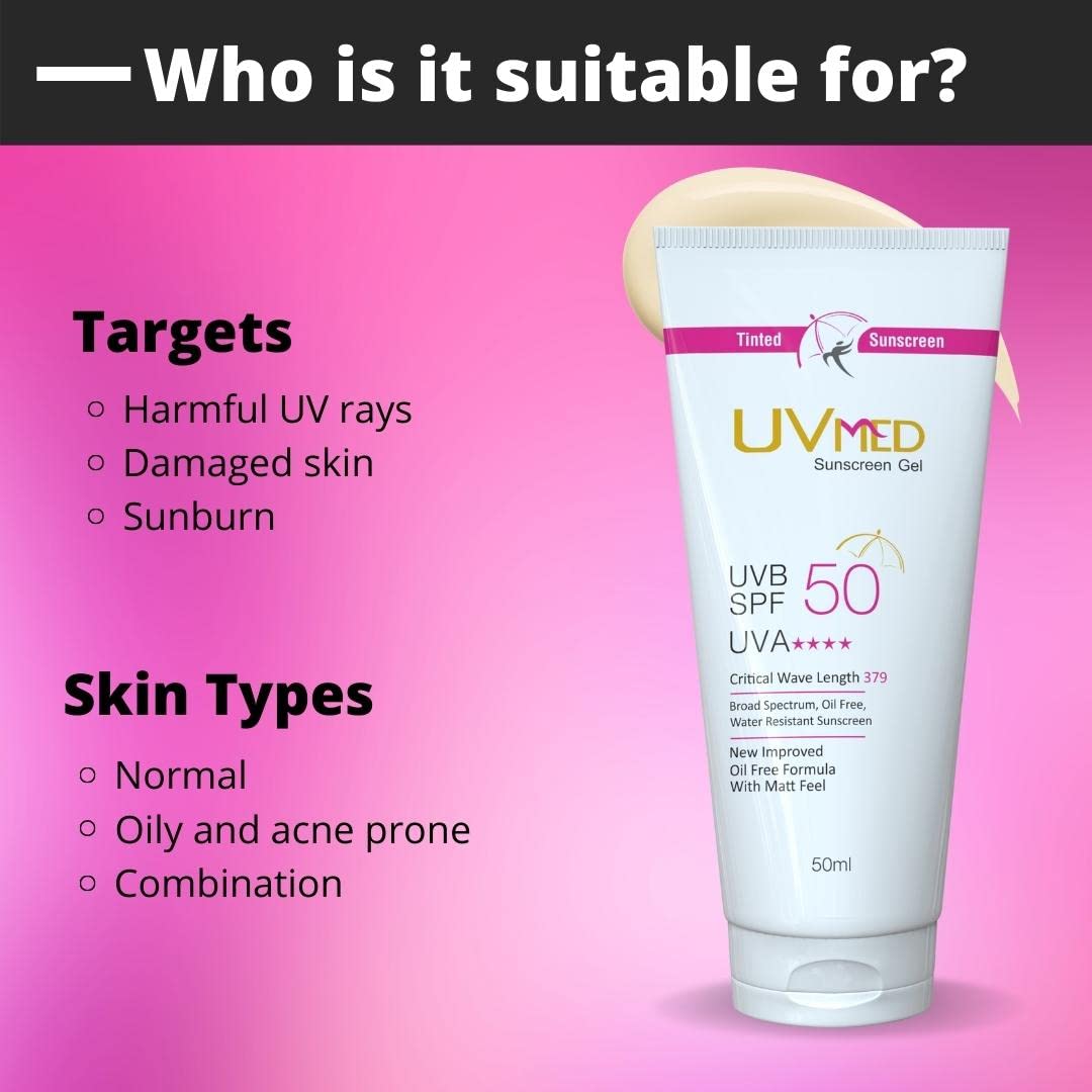UVmed sunscreen gel 50ml
