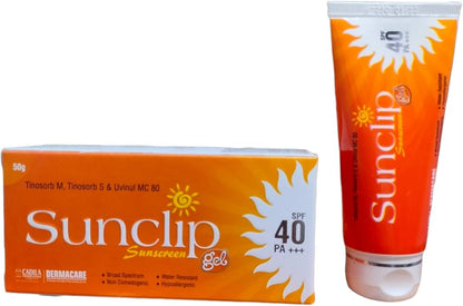 Cadila Sunclip Sunscreen SPF 40 Gel 50g pack of 2