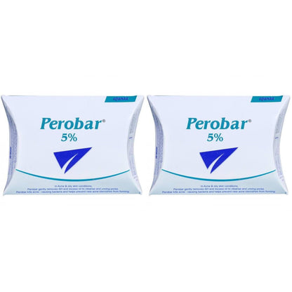 Perobar 5% Soap 75g pack of 2