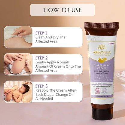AreoVeda Baby Diaper Rash Cream 25gms