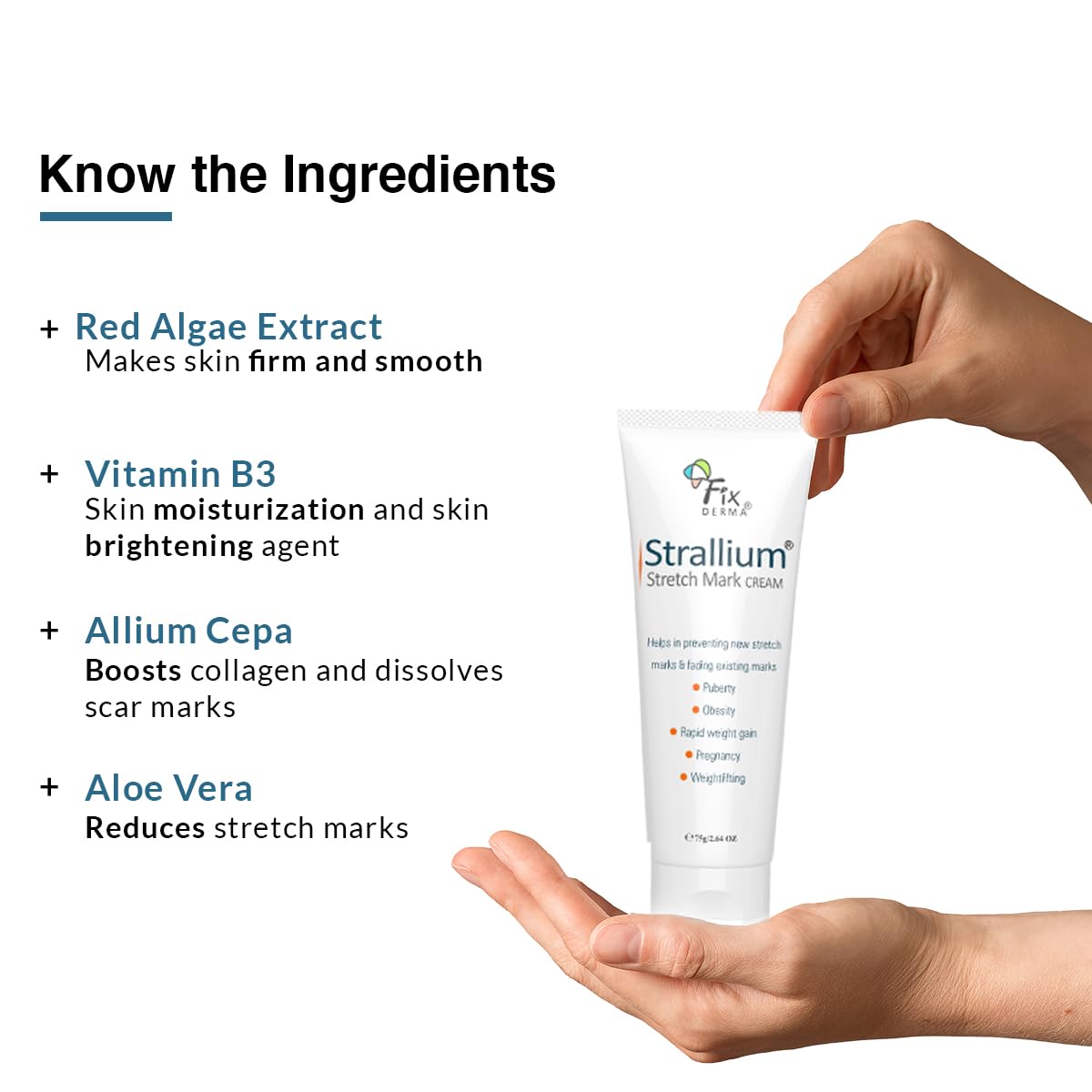 Strallium stretch mark cream 75g