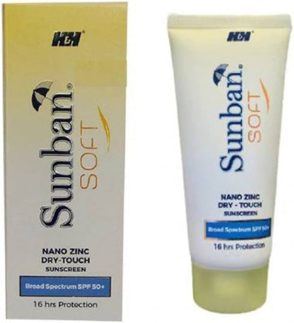 Sunban soft sunscreen spf 50 75g pack of 2
