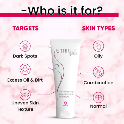 Ethiglo Skin whitening Face Wash (70ml)
