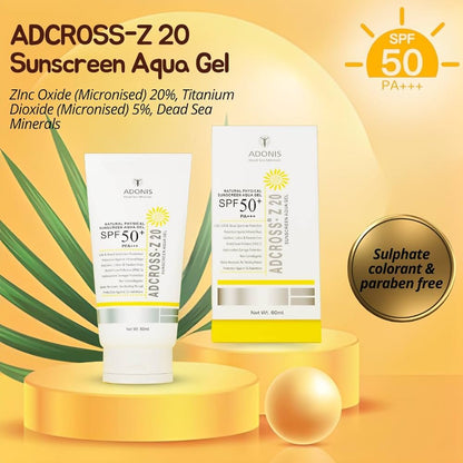 Adcross Z-20 sunscreen aqua gel 60g