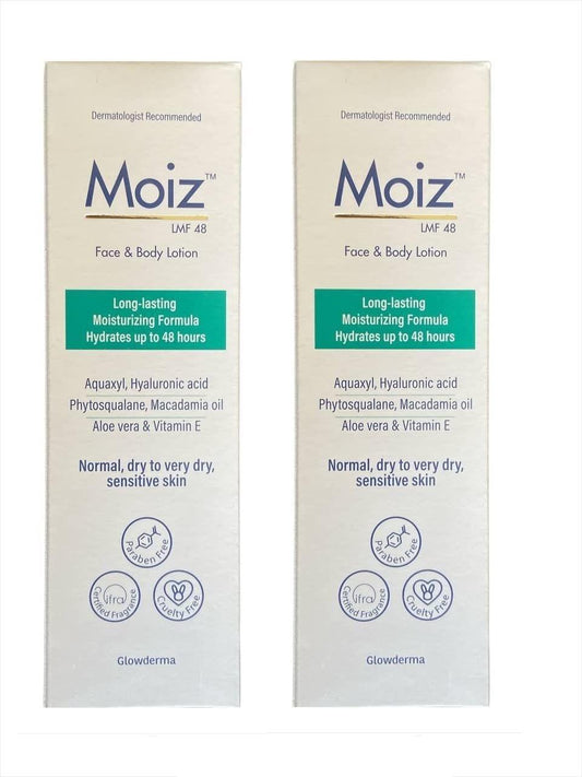Glowderma Moiz Lmf 48 Body Lotion for Oily Skin (75 ml) - Pack of 2 KarissaKart