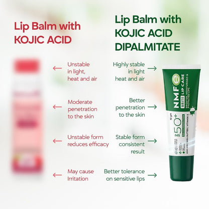 NMFe Brite Lip Care SPF 50 PA+++ | Brightening & Hydrating Lip Balm |10gm