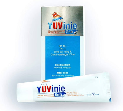 Yuvinie soft sunscreen spf 50 gel 50g pack of 2