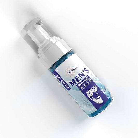 Karissa Men Intimate Wash 150ML| For Men 's Intimate Care| Anti ITCHYING | Anti Fungal | Tea tree Oil, Aloevera Extract| Remove Bad ODOUR KarissaKart