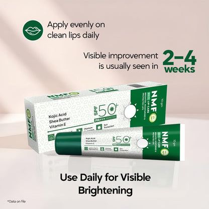 NMFe Brite Lip Care SPF 50 PA+++ | Brightening & Hydrating Lip Balm |10gm