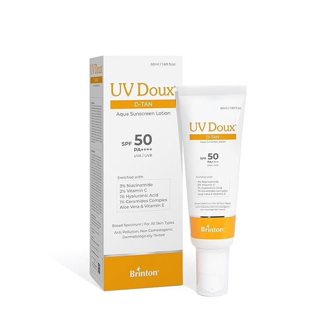 Brinton UV Doux D-Tan Aqua Sunscreen Lotion | SPF 50 PA++++ |50ML