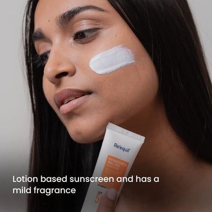 RE' EQUIL Oxybenzone and OMC Free Sunscreen For Oily, Sensitive & Acne Prone Skin, SPF 50 PA+++ - 50g