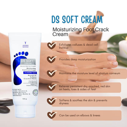 DS Soft foot crack cream 100g pack of 2