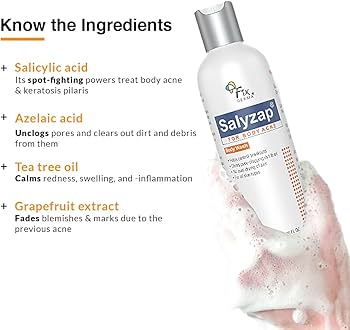 Salyzap for body acne body wash 200ml pack of 2