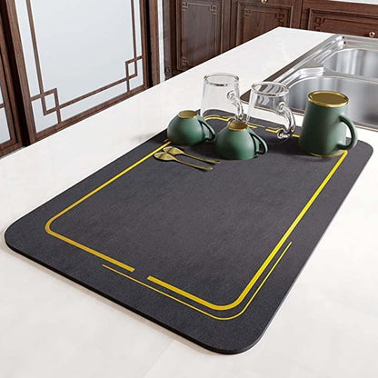 Quick-Drying Mat - Pack of 2 ((Assorted)) Dish Drying Mat