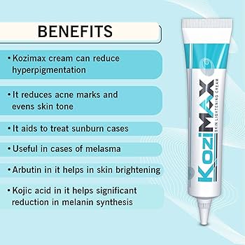 Kozimax skin lightening cream 15g pack of 2