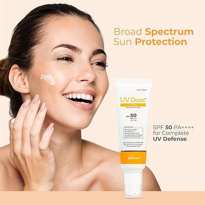 Brinton UV Doux D-Tan Aqua Sunscreen Lotion | SPF 50 PA++++ |50ML