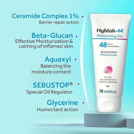 Regaliz Hyblok Acne Control Kit | Moisturzing Gel & Sunscreen Gel