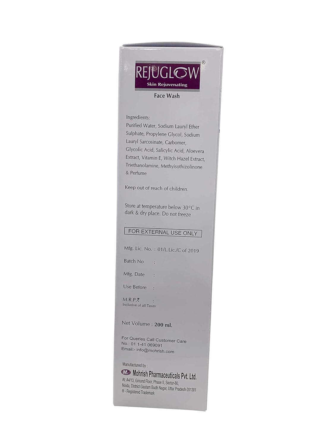 REJUGLOW Face Wash 100 ml