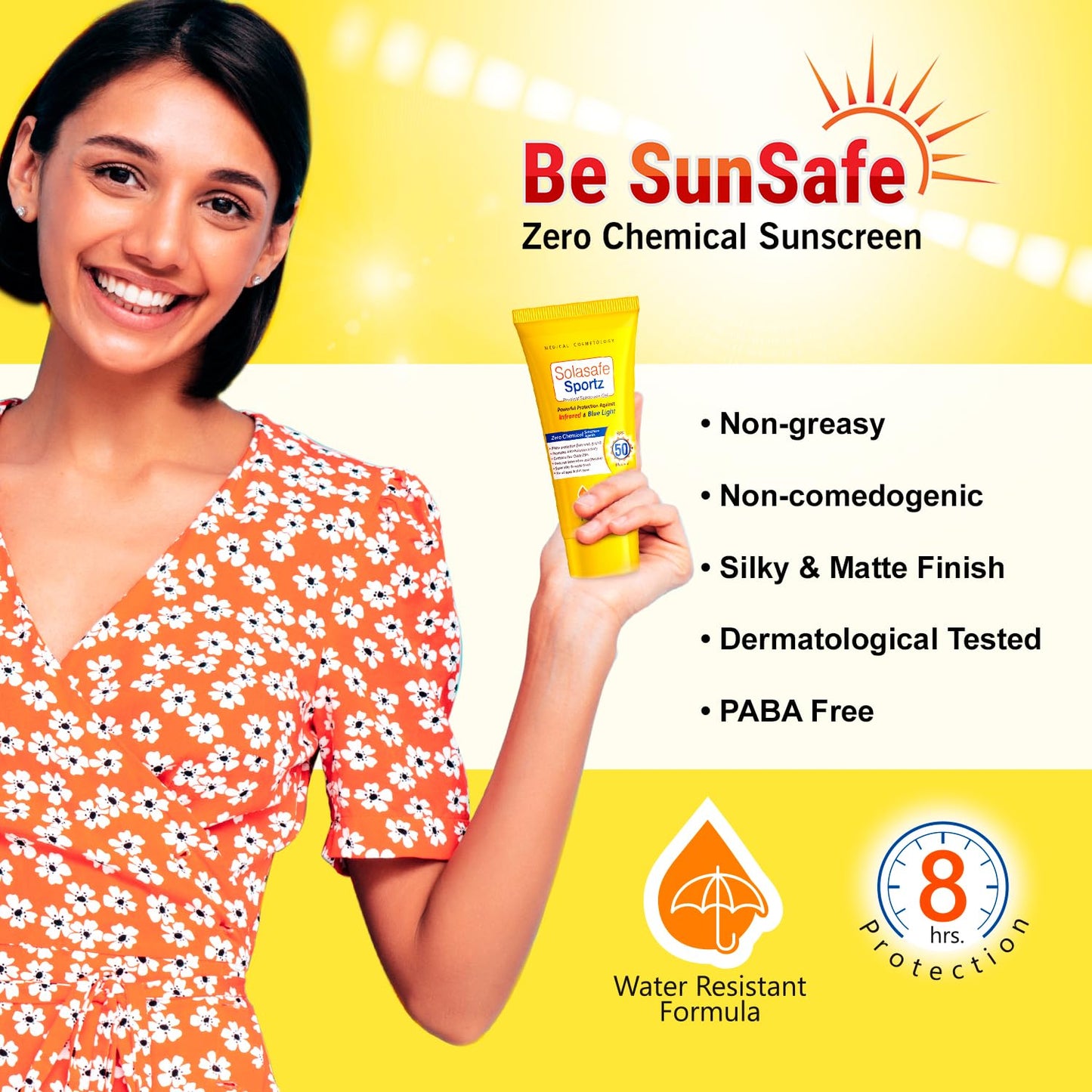 Regaliz Sunscreen For All Skin Type Sportz Physical (Zero Chemical) Sunscreen For Skin Type Gel: Advanced Spf 50+ Protection Against Uv, Blue Light And Pollution