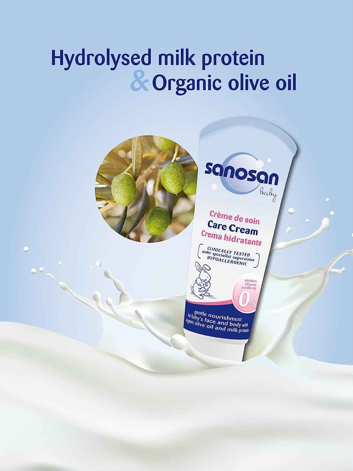 Sanosan baby care cream | 100 ml | glowderma