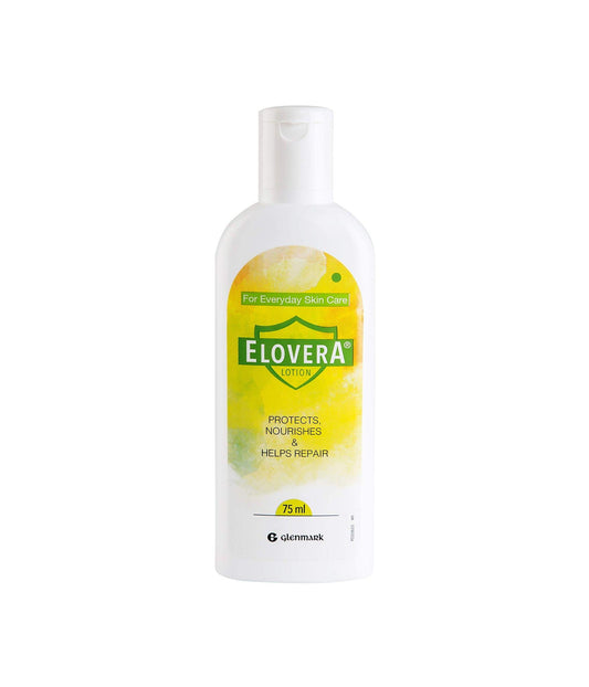 Elovera Lotion with Aloe Vera & Vitamin E I Intense Moisturising Formula I Hydrates and Makes Skin Soft and Healthy I Lightens Skin Blemishes I Non-Greasy I 75 ml KarissaKart