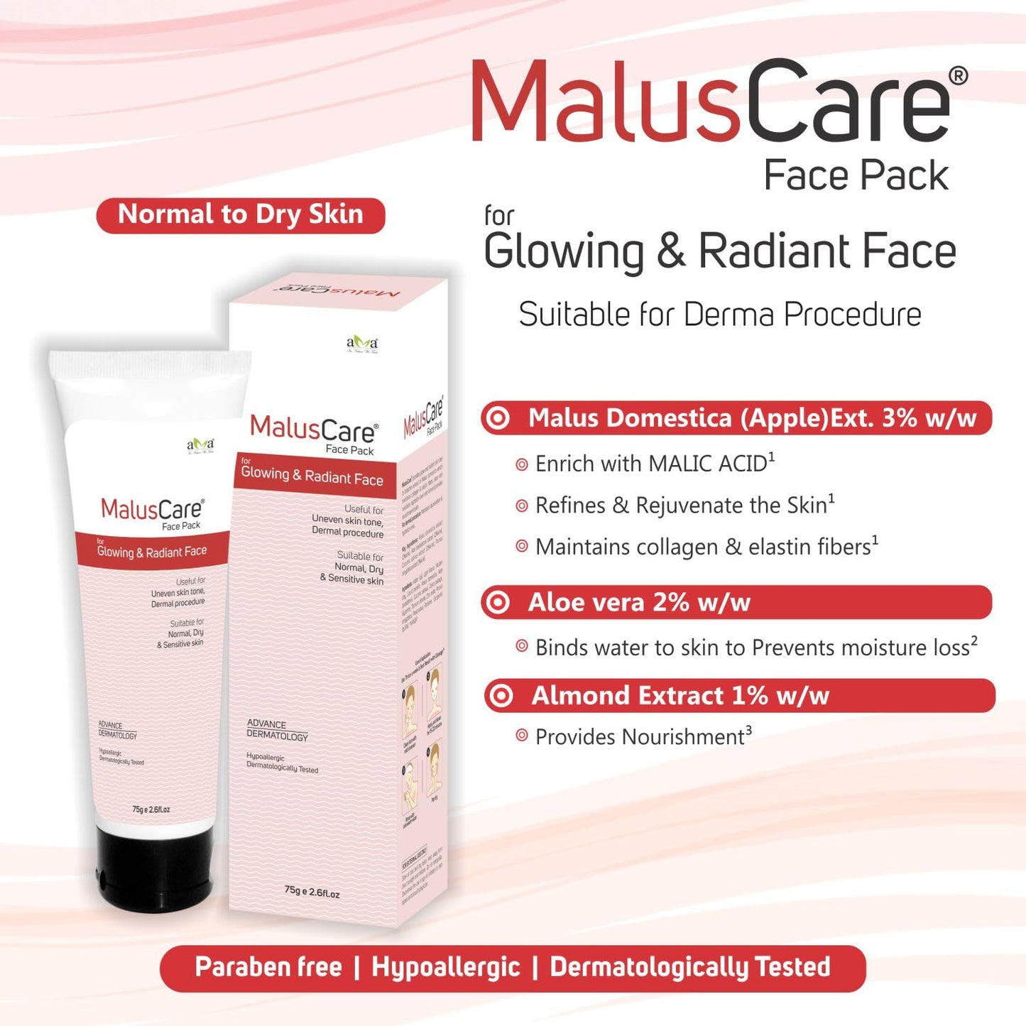 Vegetal MalusCare Face pack 75g.
