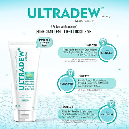 Vegetal Ultradew Moisturising Cream for Dry Skin 100gm.