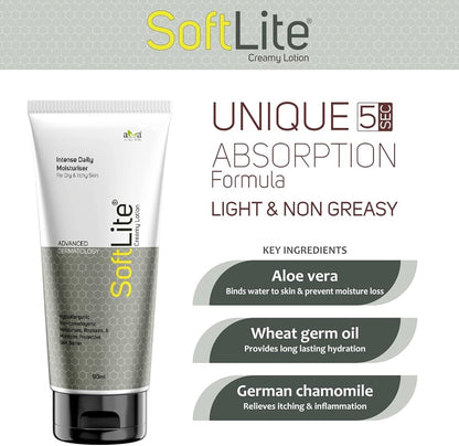 Soft lite creamy lotion 90ml pack of 2