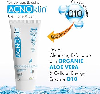 Acnoklin face wash gel 50g pack of 2