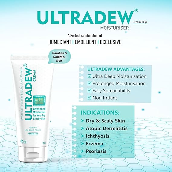 Vegetal Ultradew Moisturising Cream for Dry Skin 100gm.