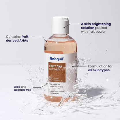 RE' EQUIL Fruit AHA Face Wash for Skin Brightening - 200ml
