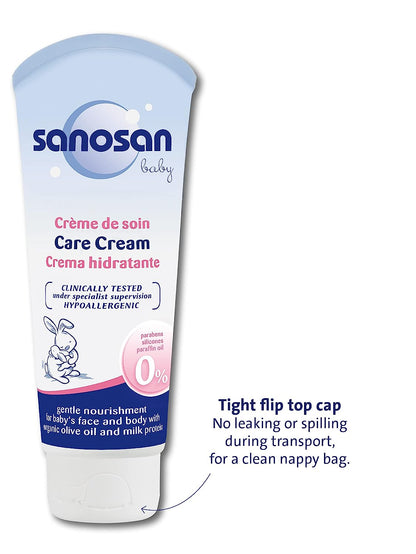 Sanosan baby care cream | 100 ml | glowderma
