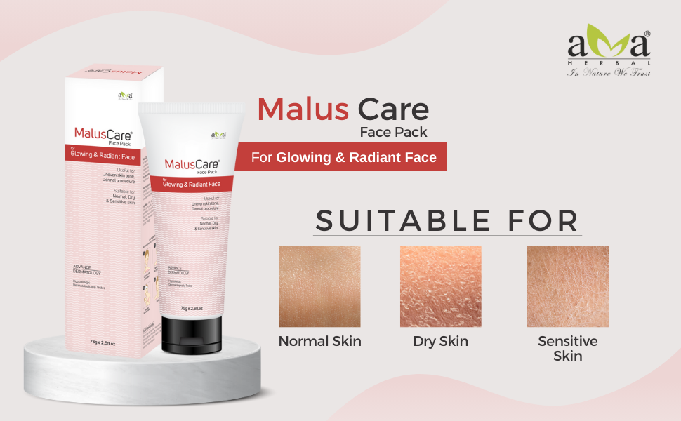 Maluscare face pack cleanser 75g pack of 2