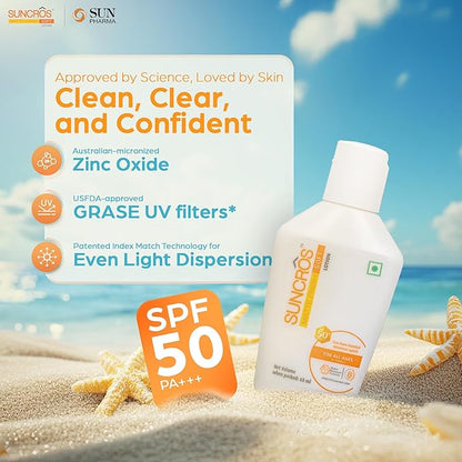 Suncros Matte Finish Soft Lotion SPF 50+ PA+++ 60ml